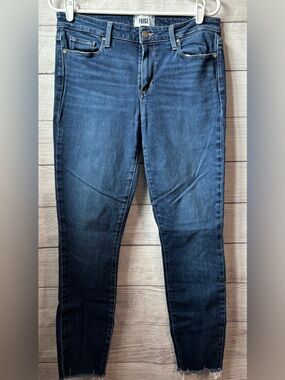 PAIGE women’s Hoxton Ultra Skinny raw hem jeans, size 31